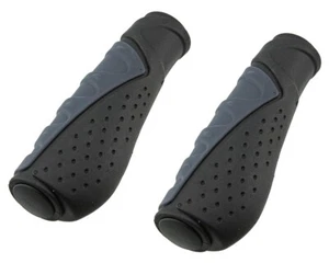 NEW! MTB ATB Bicycle Grips Handle Bar Grip Kraton Rubber Black/Gray. - Picture 1 of 1