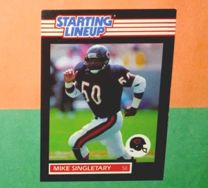 1989 MIKE SINGLETARY Chicago Bears Kenner Starting Lineup card - Picture 1 of 2