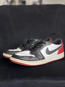CZ0790-106 Nike Air Jordan 1 Retro Low OG Black Toe (Men's) Size 12 - Picture 1 of 8