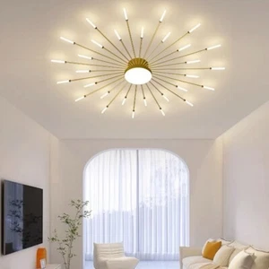Kitchen Ceiling Lighting Bedroom Ceiling Light LED Lamp Shop Gold Ceiling Lights - Picture 1 of 10