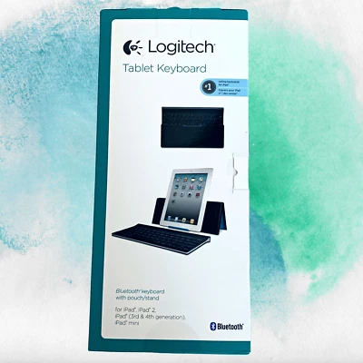 NWB Logitech Bluetooth Keyboard for iPad, iPad 2, iPad Mini, iPad 3rd & 4th Gen - Image 1 of 4