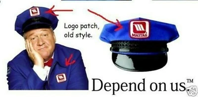 FANCY DRESS HALLOWEEN PARTY COSTUME MAYTAG REPAIR MAN old style 3-PATCH SET - Image 1 of 3