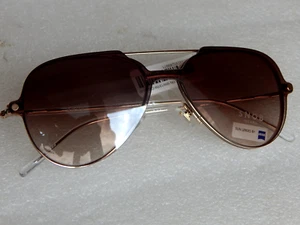 Snob Milano SNV131M Eyewear Gold Damen Brille Clip Sonnenbrille von Zeiss - Bild 1 von 12