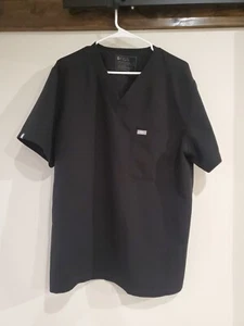 Figs Shirt Womens XL Scrubs Top Technical Collection Black - Picture 1 of 7