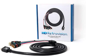 HD Retrovision PlayStation 2 (PS2) PlayStation 3 (PS3) Premium YPbPr Video Cable - Picture 1 of 12
