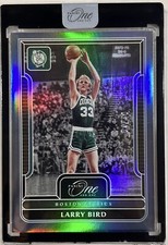 2022-23 Panini One and One Larry Bird Blue Base Encased #/40 Boston Celtics