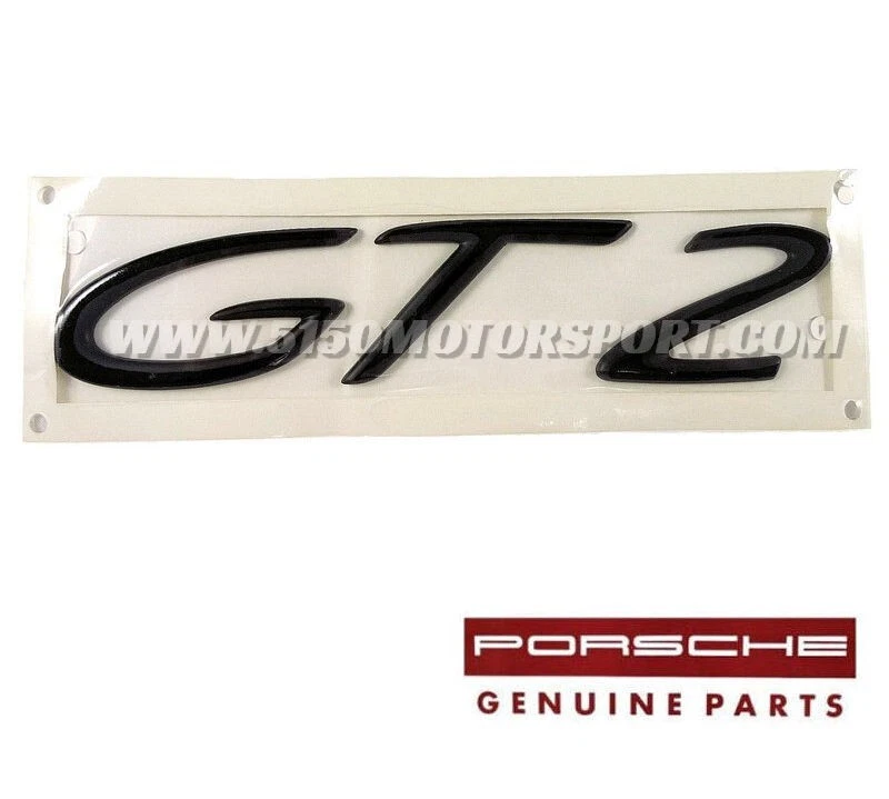 Original 911 996 997 "GT2" Tapa Emblema Negro 9965592379170C Foto 1 de 1
