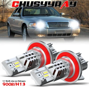 Combo faros LED altos bajos azules 2x para Mercury Grand Marquis 2006-2011 - Imagen 1 de 13