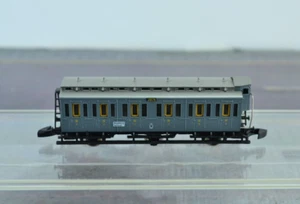 Marklin 3 Axle 4th Class Prussian Nostalgic Passenger Car Grey Z Scale (Z6520) - Picture 1 of 3