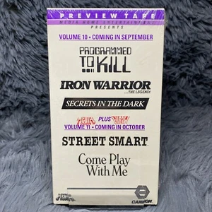 1987 Media Entertainment Cannon Preview VHS Tape Private Screenings Vol 10 & 11 - Picture 1 of 7