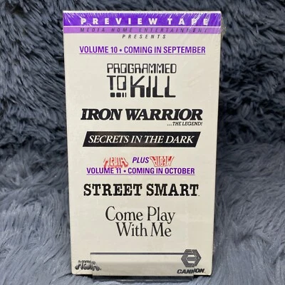 1987 Media Entertainment Cannon Preview VHS Tape Private Screenings Vol 10 & 11 - Image 1 of 4