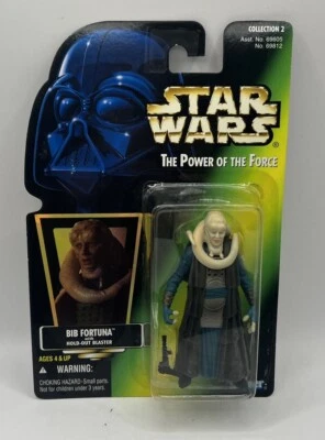 Star Wars Power of the Force 1996 POTF tarjeta verde babero Fortuna con bláster Hold-Out Foto 1 de 4