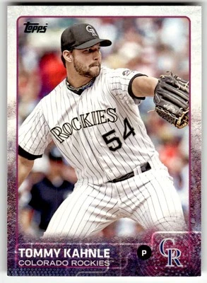 2015 Topps #94 Tommy Kahnle Colorado Rockies RC Baseball - Image 1 of 2