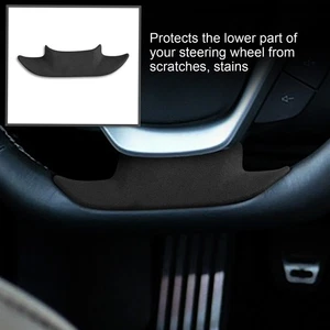 ˘Steering Wheel Lower Decor Suede Wheel Cover Trim For C7 2014-2019 - Picture 1 of 12