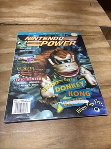 Nintendo Power Donkey Kong Land Vol 74 w/ Poster No Scratch N Sniff - Picture 1 of 12