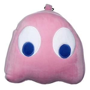Pac-Man Pink Ghost Travel Pillow & Eye Mask Set - Imagen 1 de 5