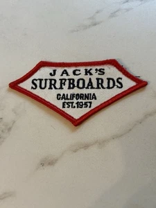RARE ORIGINAL VINTAGEš¤Jack's Surfboard Surf Shop PATCH  Huntington Beach Ca - Picture 1 of 3