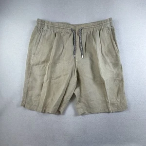 Tommy Bahama Shorts Herren XL beige 100% Leinen Gummibund Kordelzug Strand - Bild 1 von 12