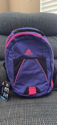 NWT Adidas Dillon Backpack in Vibrant Purple & Bright Pink Accents - Image 1 of 4