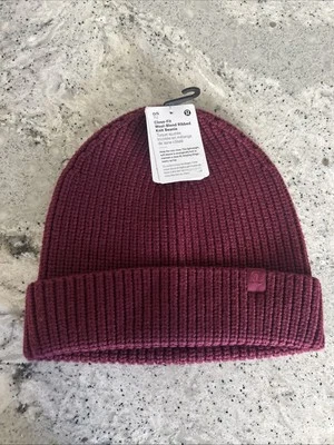 Gorro tejido acanalado mezcla lana corte cerrado Lululemon Deep Luxe talla única nuevo con etiquetas $48 Foto 1 de 4