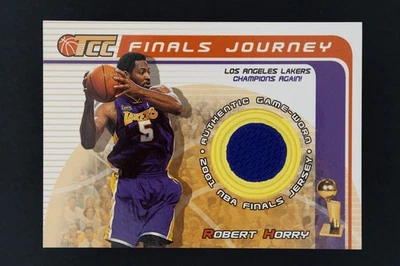 Camiseta deportiva 2001-02 Topps TCC Finals Journey #FJ-RH Robert Horry usada en el juego de los Lakers casi nueva Foto 1 de 3