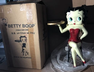Betty Boop 2002 King Features Sedile su Sedia Vassoio Portaoggetti Altezza 59cm Decorazione - Foto 1 di 9