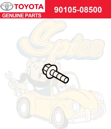 Genuine Toyota(17-22) & Lexus(19-22)Bolt,Flange Battery Suport Clamp 90105-08500 - Изображение 1 из 1