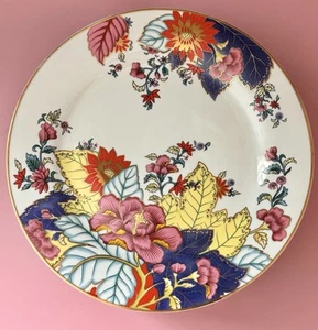 Imperial Leaf China Tobacco Leaf Floral Gold Trim Dinner Plate 10.75” - Picture 1 of 3