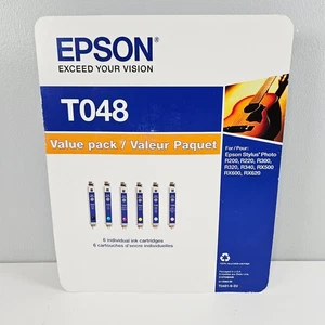 Epson Stylus T048 6 cartucce di inchiostro OEM T0481-9-SV per R200-RX620 2015 - Foto 1 di 2