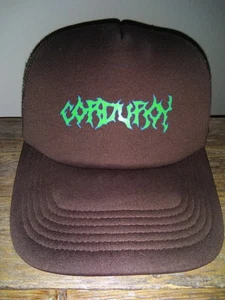New Corduroy Skate Brand Trucker Hat - Skateboarding Gear Electric Bolt Logo Cap - Picture 1 of 10