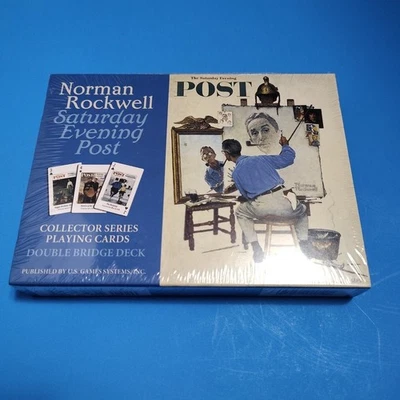 Norman Rockwell Collector Series Playing Cards NIB Saturday Evening Post 2004 - Image 1 of 2