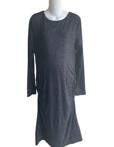 Yummy Sweater Co Kohl's Umstands Midi Kleid Schwarz Grau Animal Print XXL Neu mit Etikett - Bild 1 von 4