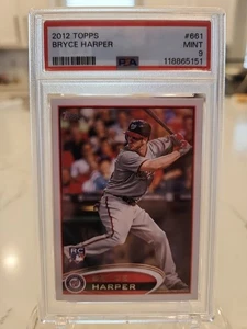2012 Topps #661 Bryce Harper Rookie Karte - PSA 9 - Bild 1 von 3