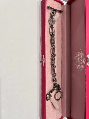 Juicy Couture Silver-Tone Charm Bracelet with Rhinestone Charms & Heart Keyring - Изображение 1 из 3