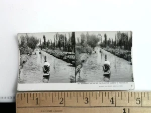 The Floating Gardens of Xochimilco Stereoview Keystone View Co. 1933 US - Picture 1 of 2