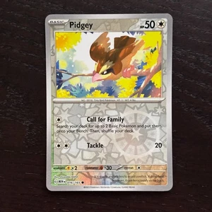 Pidgey 016/165 Pokemon 151 Scarlet & Violet Reverse Holo Common NM - Picture 1 of 2