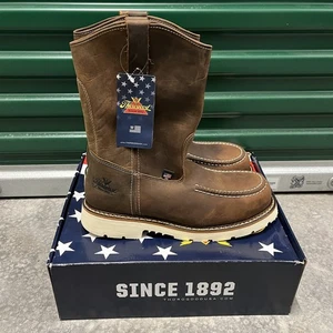 Thorogood Herren Gr. 11 D 804-3311 Stahl EH Sicherheit Mokassinnaht Stiefel 11" Gummistiefel USA - Bild 1 von 11