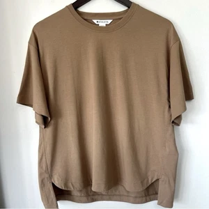 Athleta Kurzarm T-Shirt Effortless Relaxed Fit Größe M braun Baumwollmischung - Bild 1 von 14