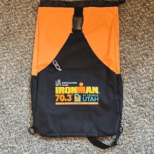 Ironman Sling Bag Backpack St. George Utah 70.3 Triathlon Brand New Orange Black - Picture 1 of 8