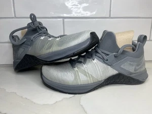 Nike Metcon Flyknit 3 Training Shoes AQ8022-002 Men's 8 Cool Grey Black Sneakers - Picture 1 of 7