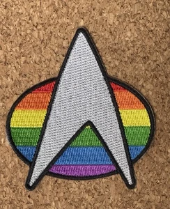 "Parche Pride Star Trek Communicator 3"" DS9 TNG Discovery Voyager Picard" - Imagen 1 de 5