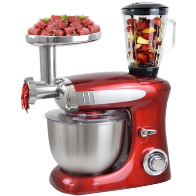 Küchenmaschine 6,5l mit Mixer und Fleischwolf (Rot, *NEU*) - Bild 1 von 3