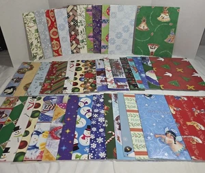 Large Lot Vintage/ Current Christmas Wrapping Paper Native American Animals Snow - Picture 1 of 8
