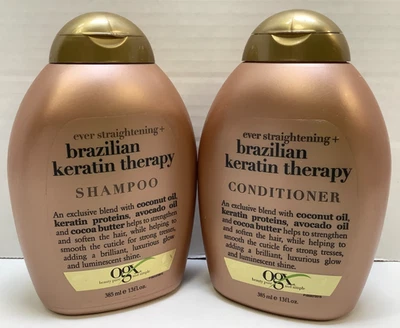 Champú y acondicionador OGX Brazilian Keratin Therapy, 13 oz, juego combinado de 2 piezas Foto 1 de 4