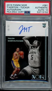 2019 Panini Noir #381 TALEN HORTON-TUCKER Rookie Auto #99/99 1/1 PSA/DNA 10 RC - Picture 1 of 2