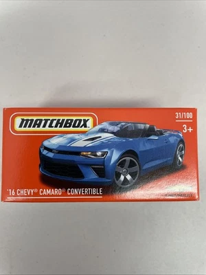 MATCHBOX 2023 POWER GRABS 70 YEARS '16 CHEVY CAMARO CONVERTIBLE 31/100 Blue - Image 1 of 4