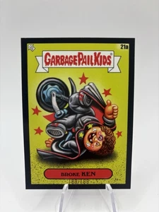 GARBAGE PAIL KIDS GPK x GREEN DAY BLACK CARD # 21a BROKE KEN  /199 - Picture 1 of 2