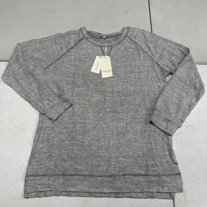 Aokosor hellgrau weich Langarm bequem leicht Tunika Shirt Gr. Large Neu mit Etikett - Bild 1 von 12