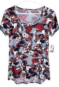 Neu mit Etikett LuLaRoe klassisches T Gr. XXS Disney Minnie Mouse grau rot - Bild 1 von 10