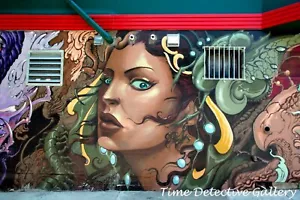 Murale Lango a Haight-Ashbury, San Francisco, CA - Stampa fotografica d'epoca - Foto 1 di 1